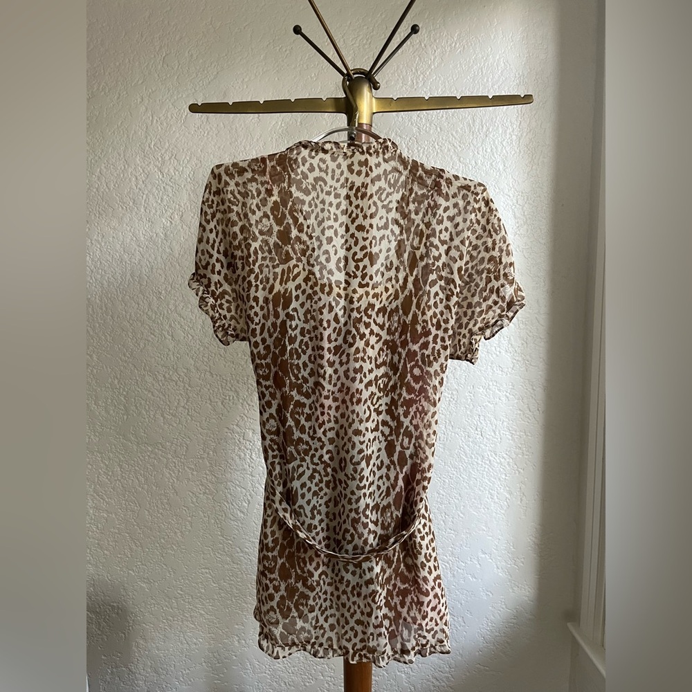 In Bloom Leopard Print Robe & Floral/Leopard Chemise - Picture 3 of 9
